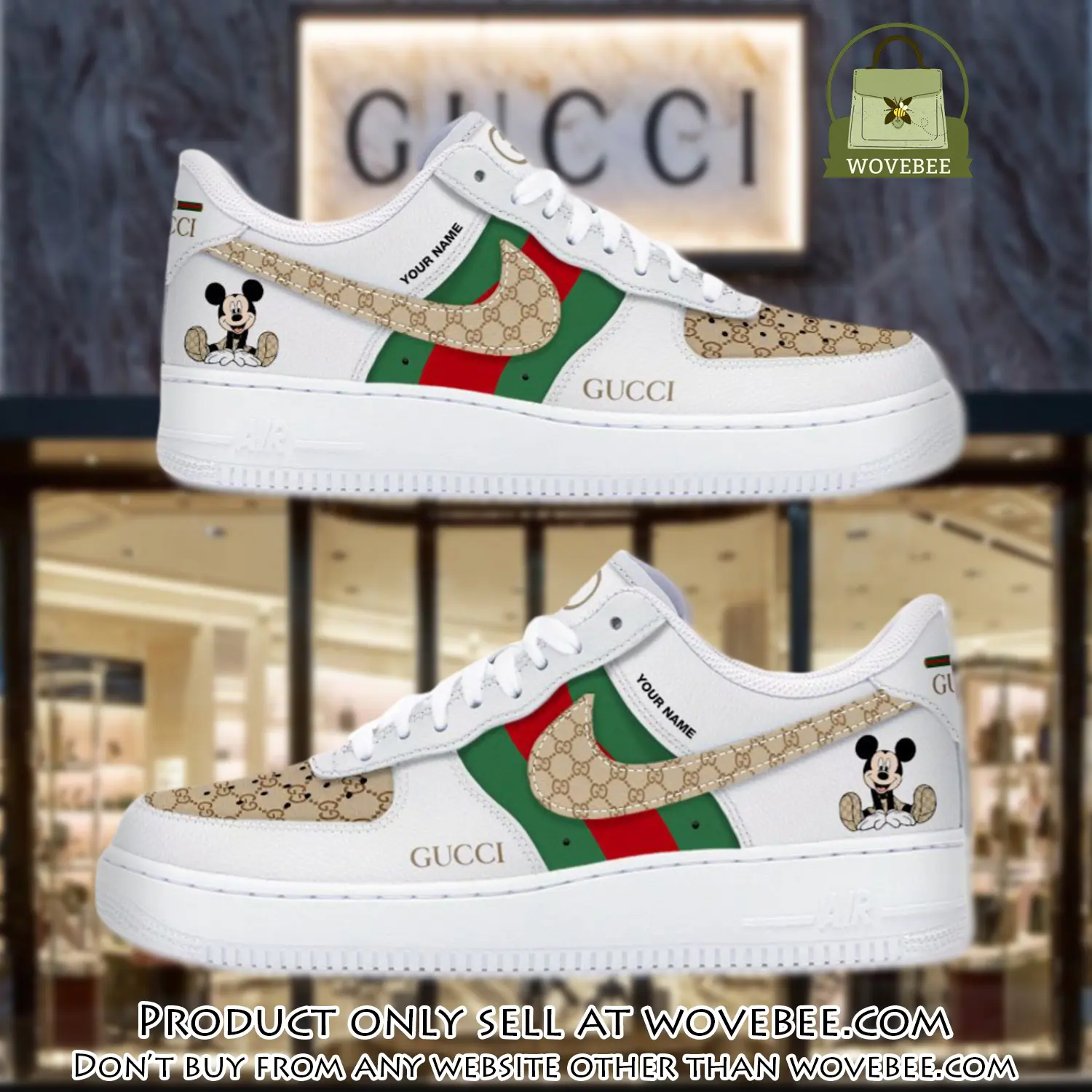 Gucci mickey luxury air force 1 sneakers limited af1 shoes oaf1023 wvb4311598